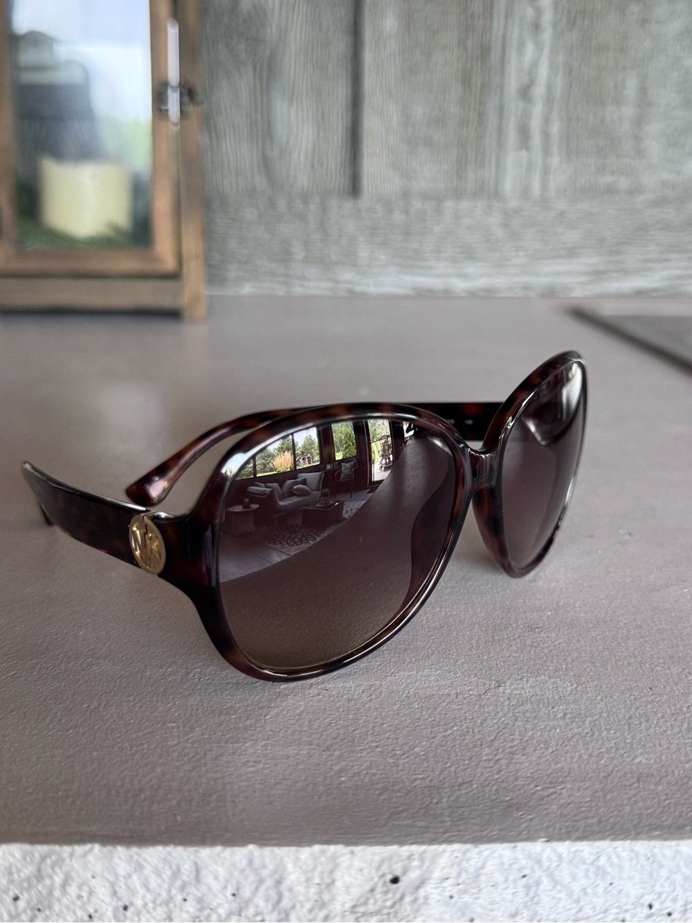 Michael Kors Oversized Tortoiseshell Sunglasses
